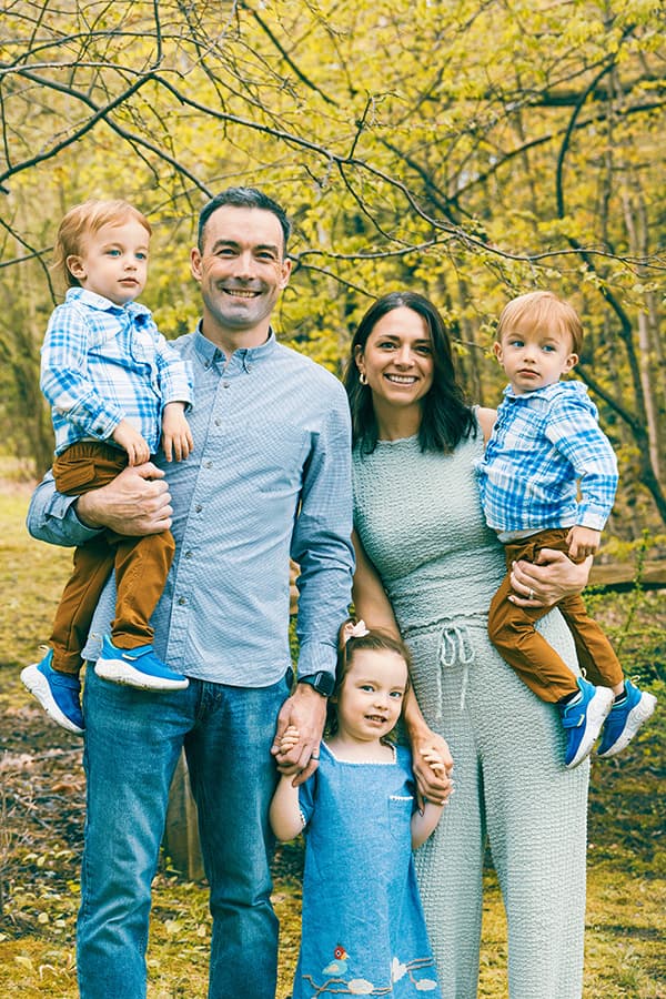 Squam Lake Inn owners Molly and Brendan with their family